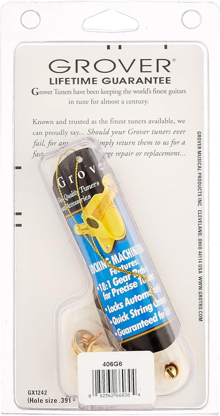 Grover 406G6 Mini-Stimmgerät, selbstsichernd, Rotomatic-Stimmgerät, 6-in-linig, Gold