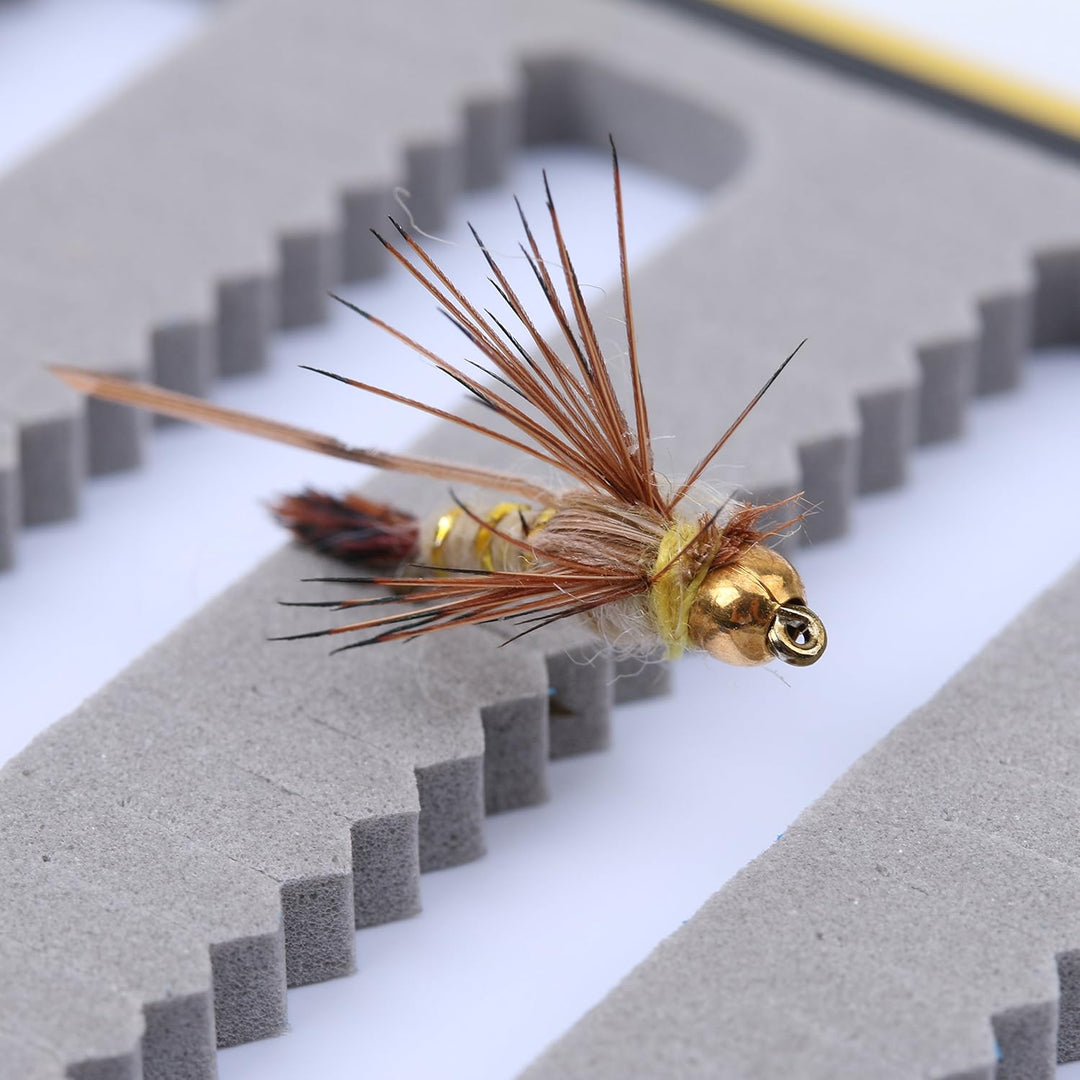 Maximumcatch Zweiseitige wasserdichte Fliegenbox mit Schlitz Foam Fliegenfischen Box in 4 Grössen (S