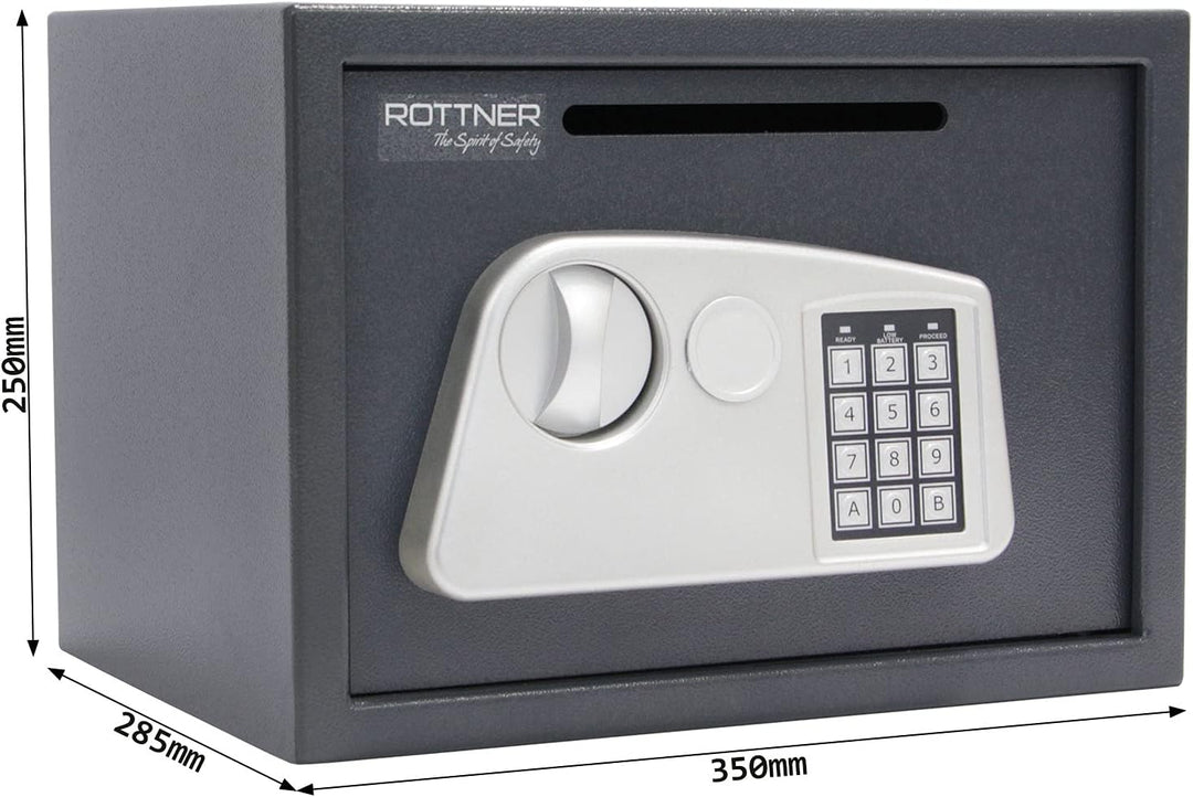 Profirst Möbeltresor Kasos 1 Stahl Einwurftresor Elektronikschloss Notöffnung möglich Einwurfschlitz