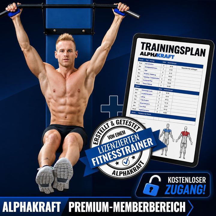 ALPHAKRAFT® - Griffpolster Kraftsport (1 Paar) | Premium Grip Pads Gym aus Neopren | rutschfeste Gri