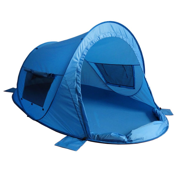 outdoorer Strandmuschel Zack Premium Family, Pop Up Strandmuschel verschliessbar, zertifizierter UV