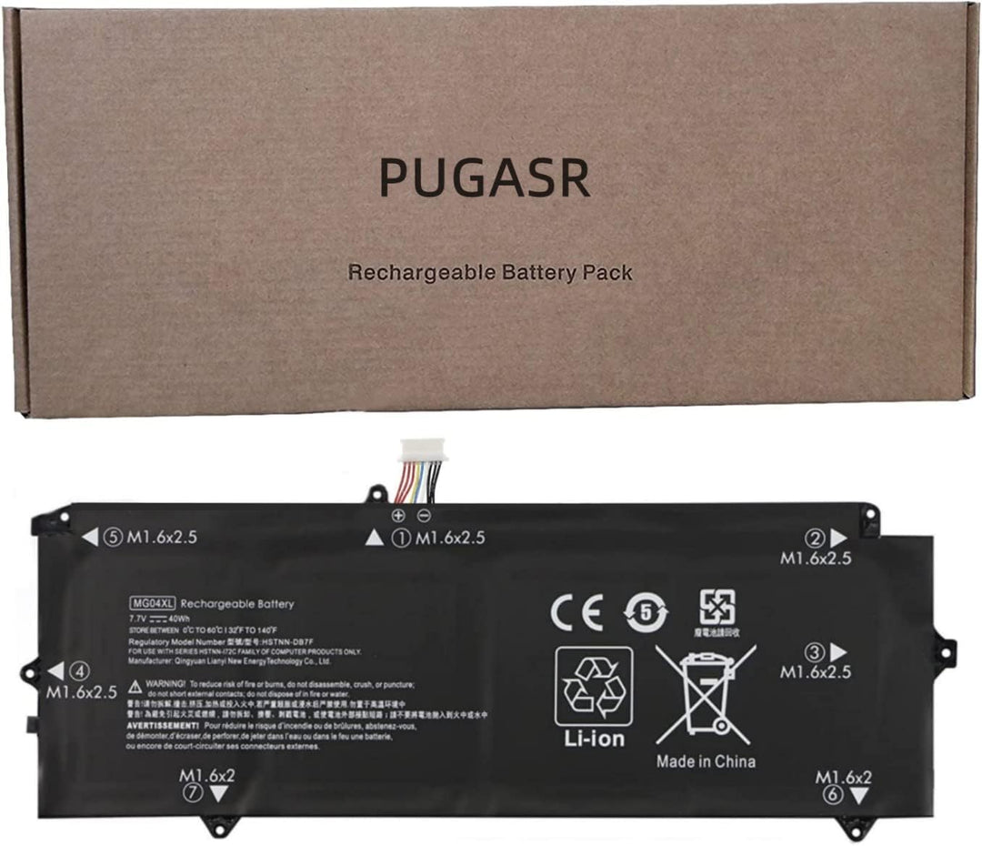 PUGASR MG04XL Laptop Akku Kompatibel mit Hp Elite X2 1012 G1 Series Laptop MG04 HSTNN-I72C 812060-2B