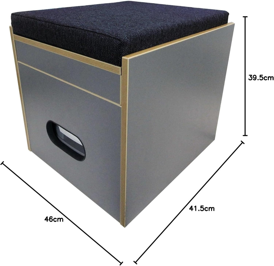 Toiletten Hocker Porta Potti 335 inkl. Polster blau ohne Toilette