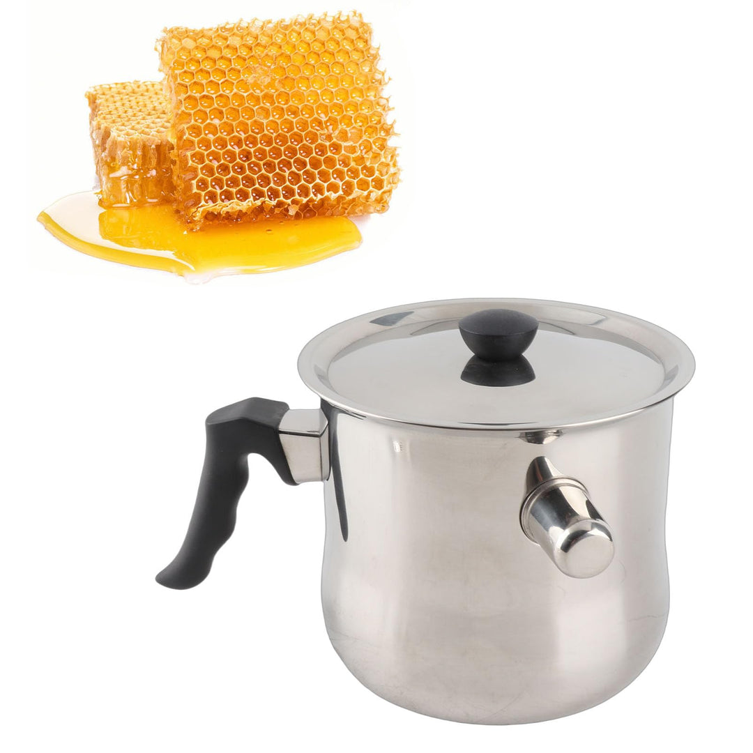 Qcwwy Bienenwachs-Schmelztopf, Harte Textur, Einfaches und Schönes Aussehen, Bienenwachs-Herstellung