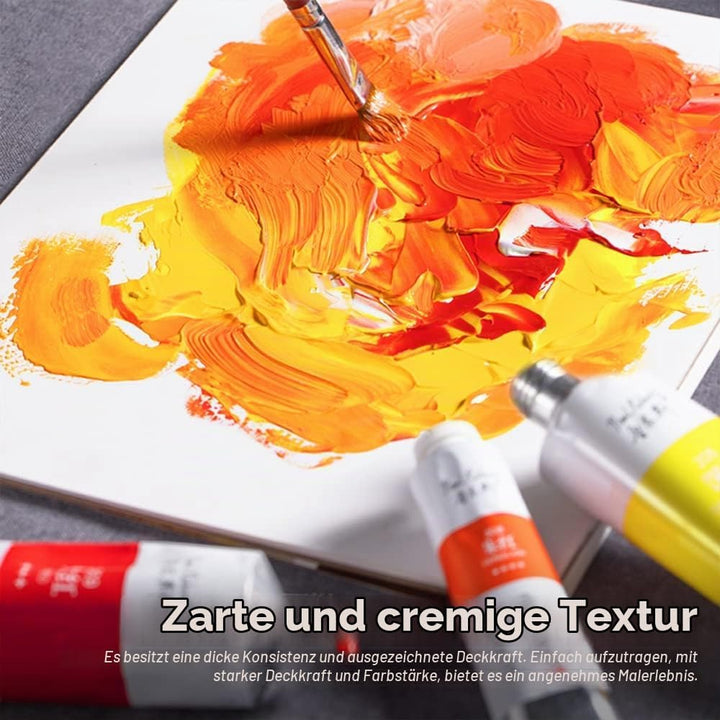 Paul Rubens Ölfarben, 12 Neonfarben mit hoher Sättigung, 50 ml grosse Tuben, schnellere Trocknungsze