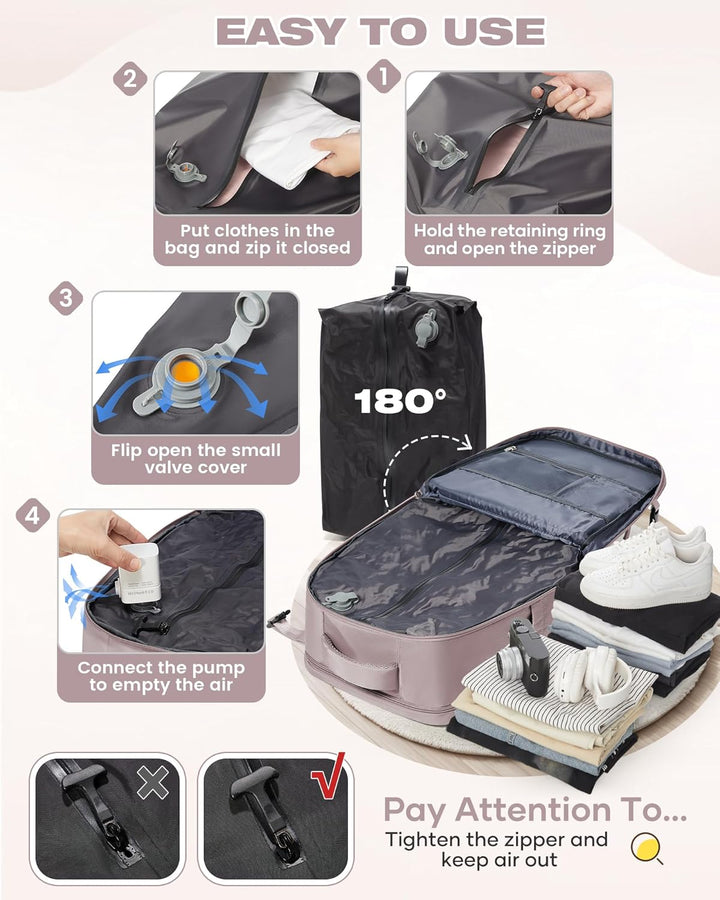 SZLX Vakuum Rucksack 40x30x20 Wizz air Handgepäck 40x20x25 für Ryanair Vakuum Reiserucksack Flugzeug