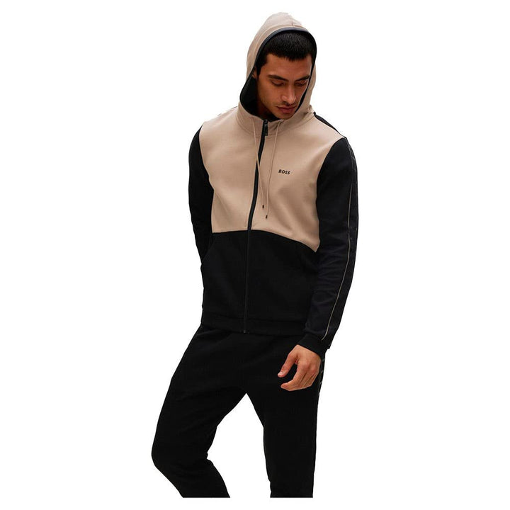 BOSS Athleisure Herren Sweatjacke Saggy Schwarz X-Large