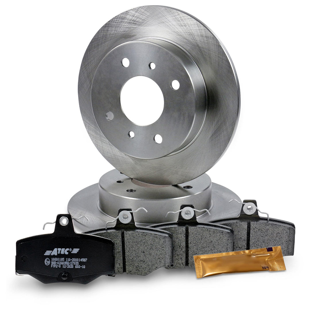 Bremsenset Hinterachse inkl. Bremsscheiben Ø 258 mm Voll + Bremsbeläge Hinten, Passend für NISSAN AL