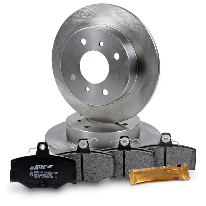 Bremsenset Hinterachse inkl. Bremsscheiben Ø 258 mm Voll + Bremsbeläge Hinten, Passend für NISSAN AL