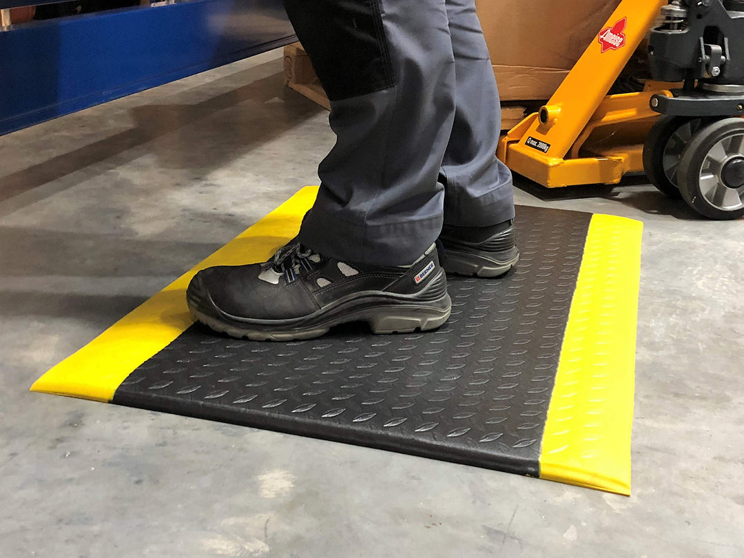 SOFT STEP Ergo | Anti-Ermüdungsmatte | PROFI Komfort Arbeitsplatzmatte Rautenmuster | 100% Vinylscha