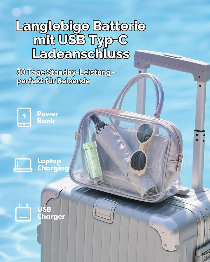 Reise Munddusche Kabellos Tragbarer: Wasserflosser Ultra Kompakt, Oral Irrigator mit 180ML Wassertan