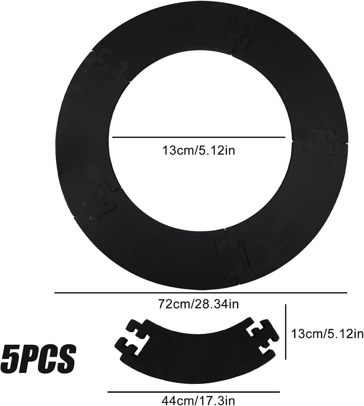 Dartscheibe Schutzring: 5pcs Dart Surround Auffangring, Eva Surround Wandschutz, Dartscheibe Surroun