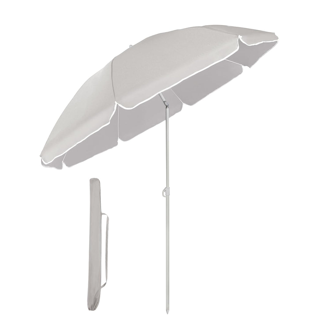 Sekey 160 cm Sonnenschirm Strand mit Schutzhülle für Balkon Garten & Terrasse Neigungswinkel und Höh