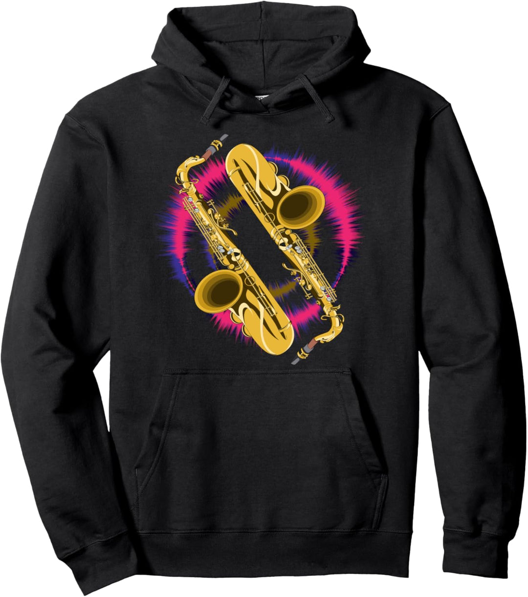 Saxophonist Hobby Saxophonspieler Jazz Musiker Saxophon Pullover Hoodie