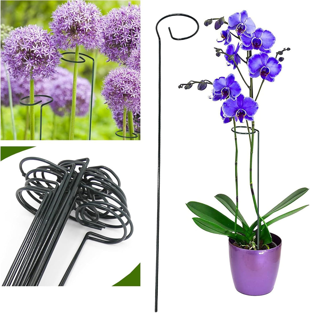 20 Stück Pflanze Unterstützung Pfähle, 40 cm / 15,9 Zoll Single Stiel Pflanze Unterstützung, für Ind