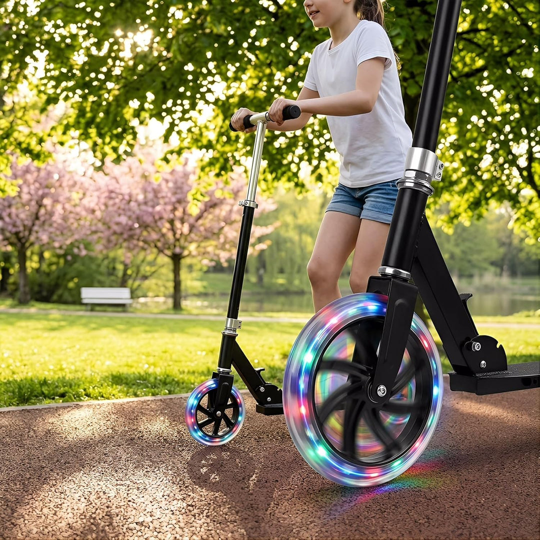 200mm Scooter Rollen - 2 Stück Stunt Scooter Reifen - Geräuschlose Vibrationsreduzierung mit 608 Kug