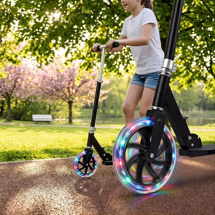 200mm Scooter Rollen - 2 Stück Stunt Scooter Reifen - Geräuschlose Vibrationsreduzierung mit 608 Kug