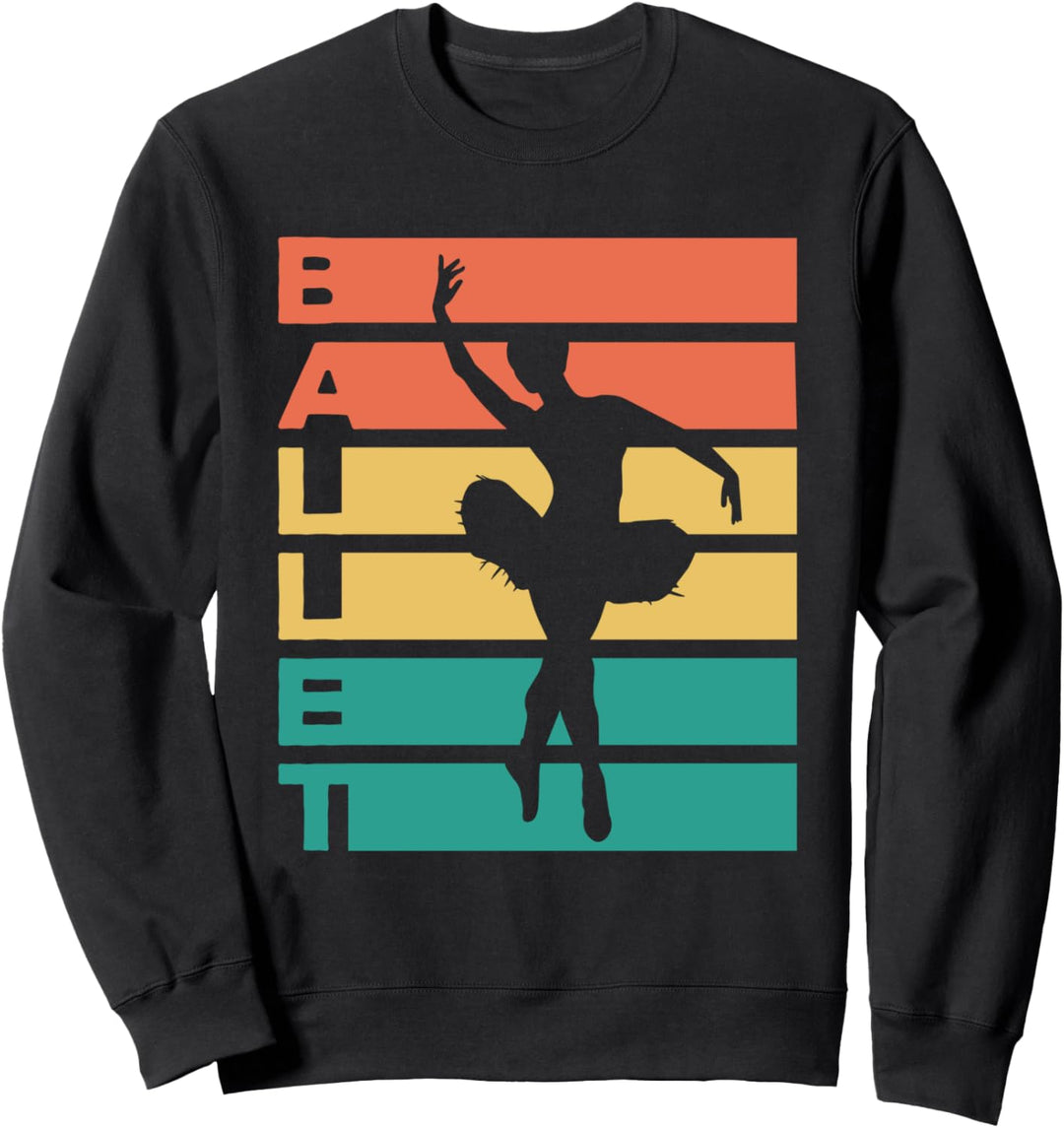 Retro Ballett Geschenk für Ballerinas & Balletttänzer Sweatshirt