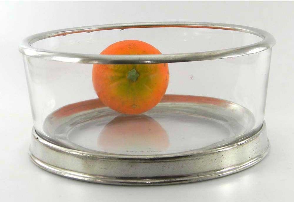 Tablett Obstschalen aus Zinn handgefertigt