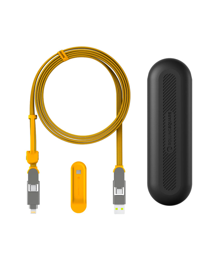 Rolling Square inCharge XL 200 cm - USB-C-Kabel, Universal-Smartphone-Kabel, Geschenk für Männer, 6-