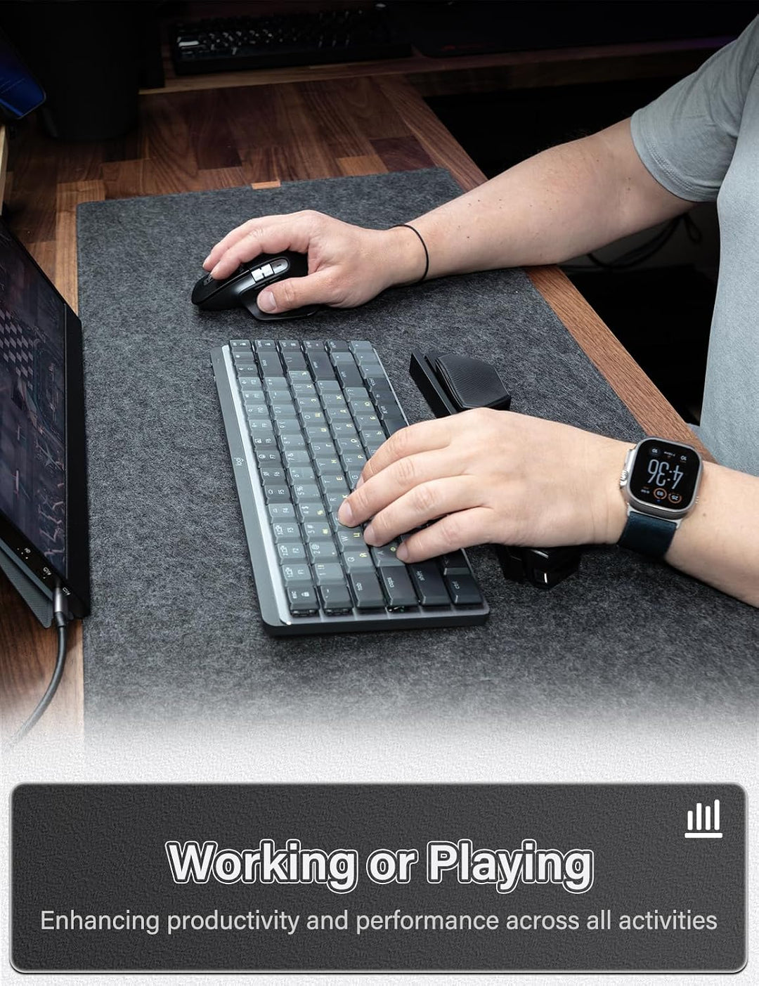 YaGee Handballenauflage für Tastatur, Magnetische schwebende Handgelenkstütze zur Anti-Ermüdung, Erg