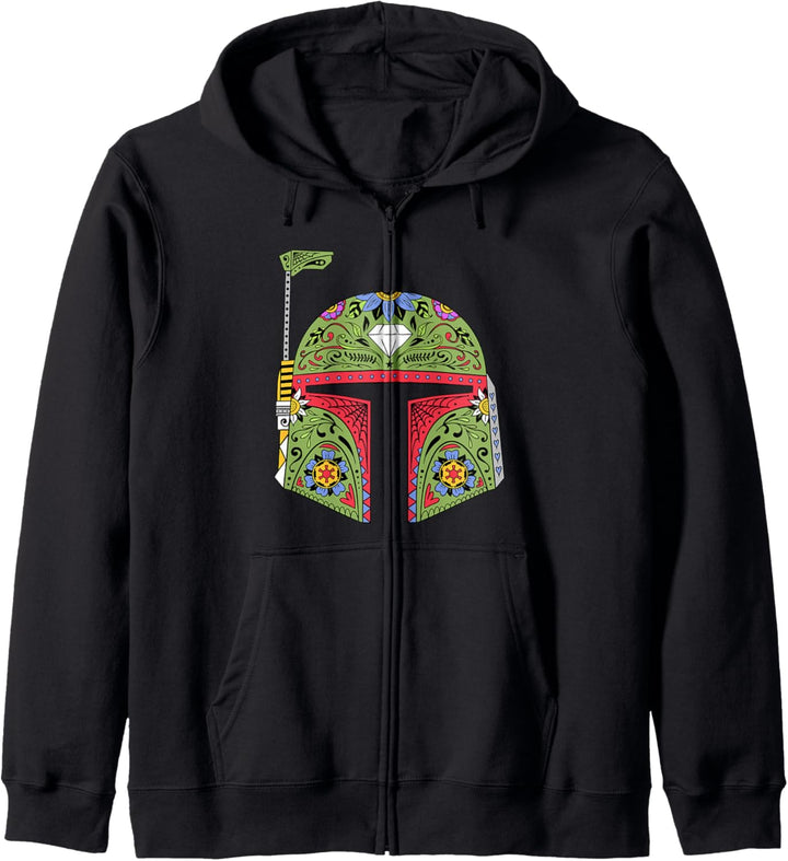 Star Wars Boba Fett Sugar Skull Helmet Kapuzenjacke