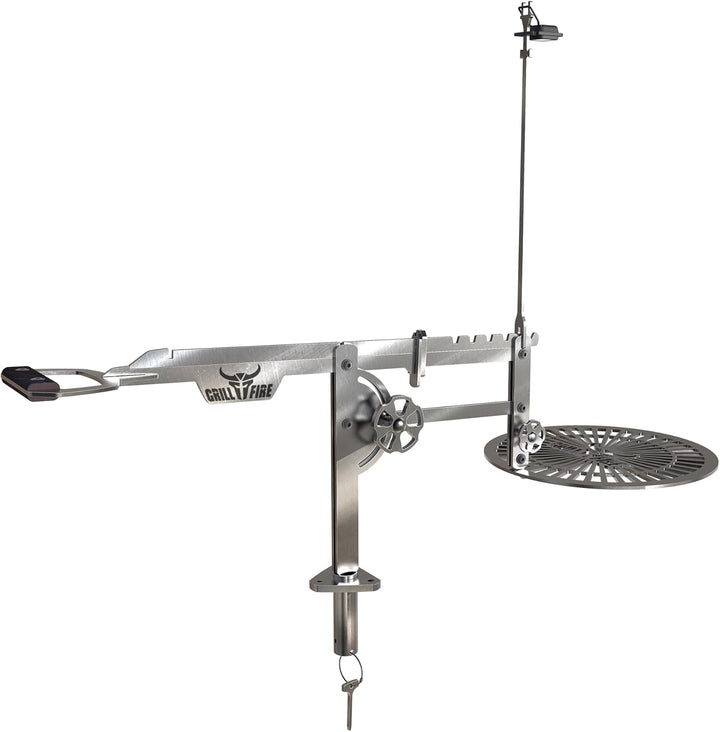 Grillfire XT-SET GRILLHAND – Höhenverstellbarer Edelstahl-Grillarm für FX-Feuerplatten | Werkzeuglos