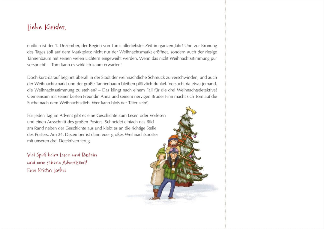 Drei Weihnachtsdetektive sind nicht zu bremsen. Ein Krimi-Poster-Adventskalender zum Vor- und Selber