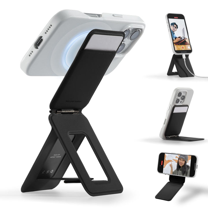MOFT Stativ für Smartphone, 3 in 1 Handy Stativ Geldbörse und Verstellbares Handy Ständer Magnetisch