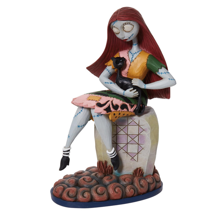 Disney Traditions Sally Cat On Gravestone Figurine