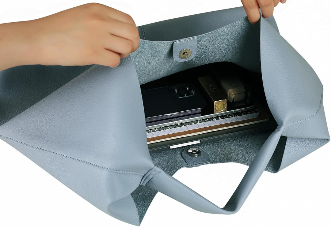YLYYHH Leder-Tragetasche, übergrosse Hobo-Taschen, grosse Tragetasche für Damen, Arbeit, veganes Led