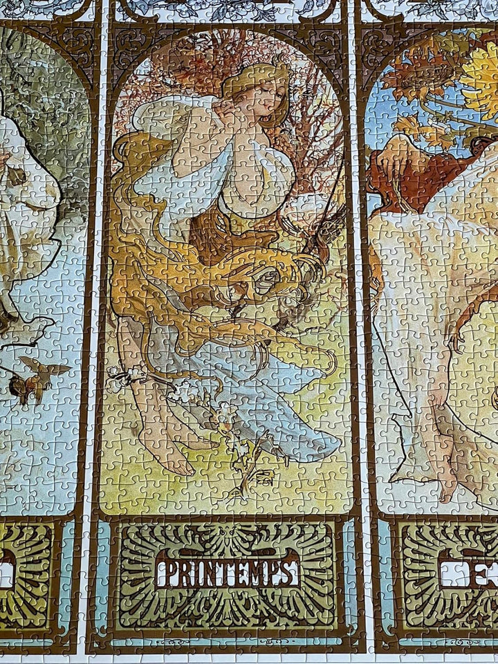 TINYOUTH 2000 Teile Puzzle für Erwachsene, 《Vier Jahreszeiten》 Museum Kollektion Puzzle, 70x100CM 2m