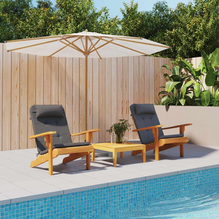 vidaXL Adirondack Auflage 2 STK., Sitzauflage für Gartenmöbel, Wasserabweisendes Sitzkissen, Stuhlki
