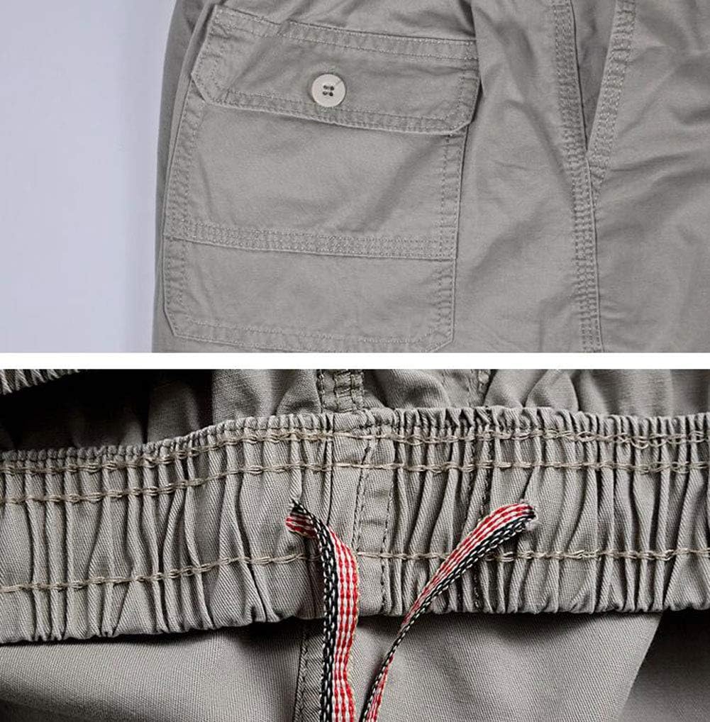 Putaowor Herren Sommer Cargo Shorts Kurze mit Elastischem Bund und Relaxed Fit volle elastische Tail