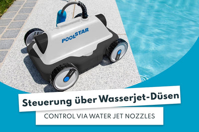 Steinbach Poolstar Poolrunner S63 Modell 2020 - Automatischer Poolroboter/Bodensauger bis 25 m² Grun