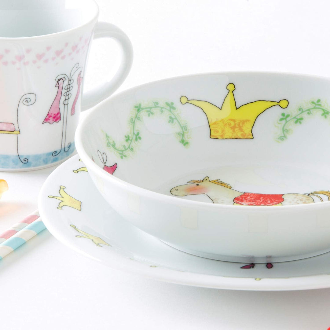 KAHLA 32D200O76645C Kids Märchenprinzessin Porzellan Kindergeschirr-Set Mädchen Geschirr-Set bunt ru