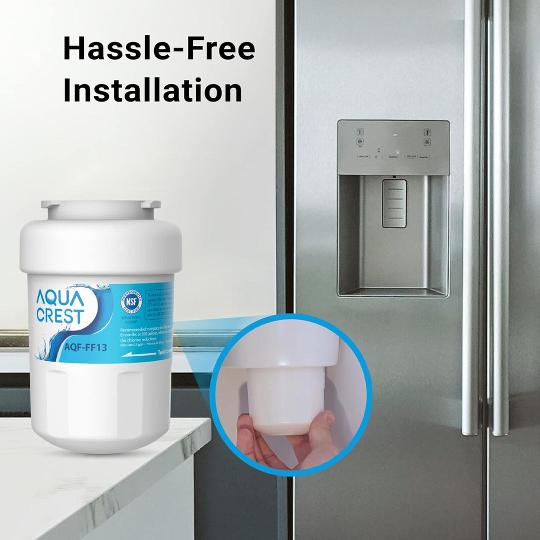 AQUACREST MWF Kühlschrank Wasserfilter, Ersatz für GE® SmartWater MWF MWFA MWFP GWF GWFA GWF01 10105