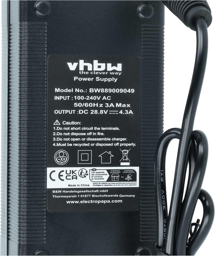 vhbw Netzteil kompatibel mit Ambrogio Twenty 29 Elite | Twenty 29 Deluxe, Twenty 25 Elite Mähroboter