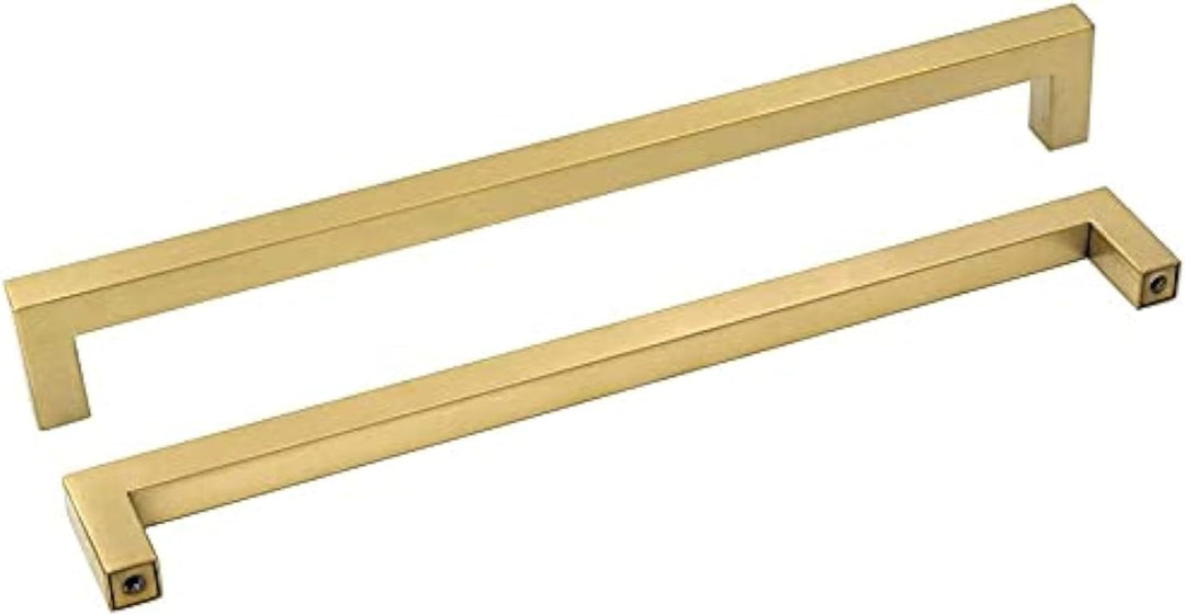 goldenwarm Messing gebürstet Unterschrank Schublade Knöpfe Möbel Hardware Gold Küche Schrank Tür Gri