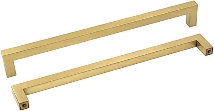 goldenwarm Messing gebürstet Unterschrank Schublade Knöpfe Möbel Hardware Gold Küche Schrank Tür Gri