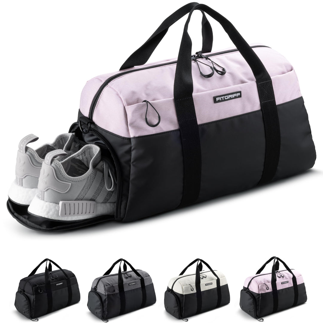 Fitgriff® Sporttasche & Reisetasche V2 für Damen und Herren - mit Schuhfach & Nassfach - Tasche für