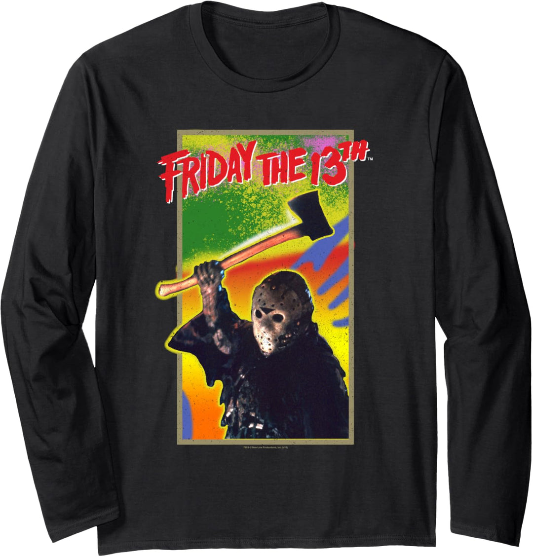 Friday the 13th Retro Game Langarmshirt