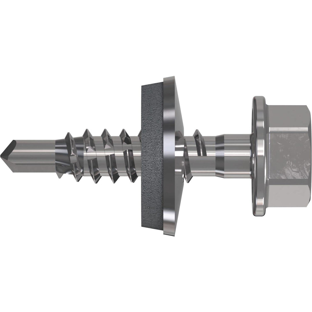 RP-r-3H, REFABO Plus Bohrschraube 4.8x22/Dichtscheibe 14mm Bi-Metall A2