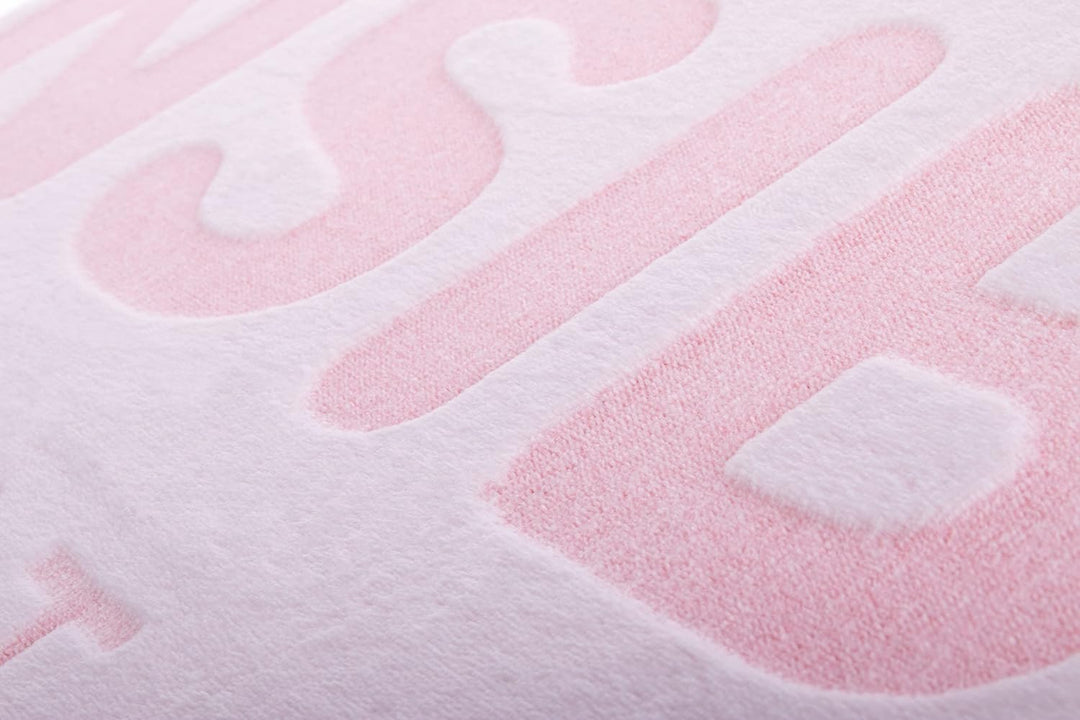 Sansibar Wohndecke Kuscheldecke Tagesdecke Micro Flausch Prägedruck 150x200 cm Weiss/Rosa, 150x200 c