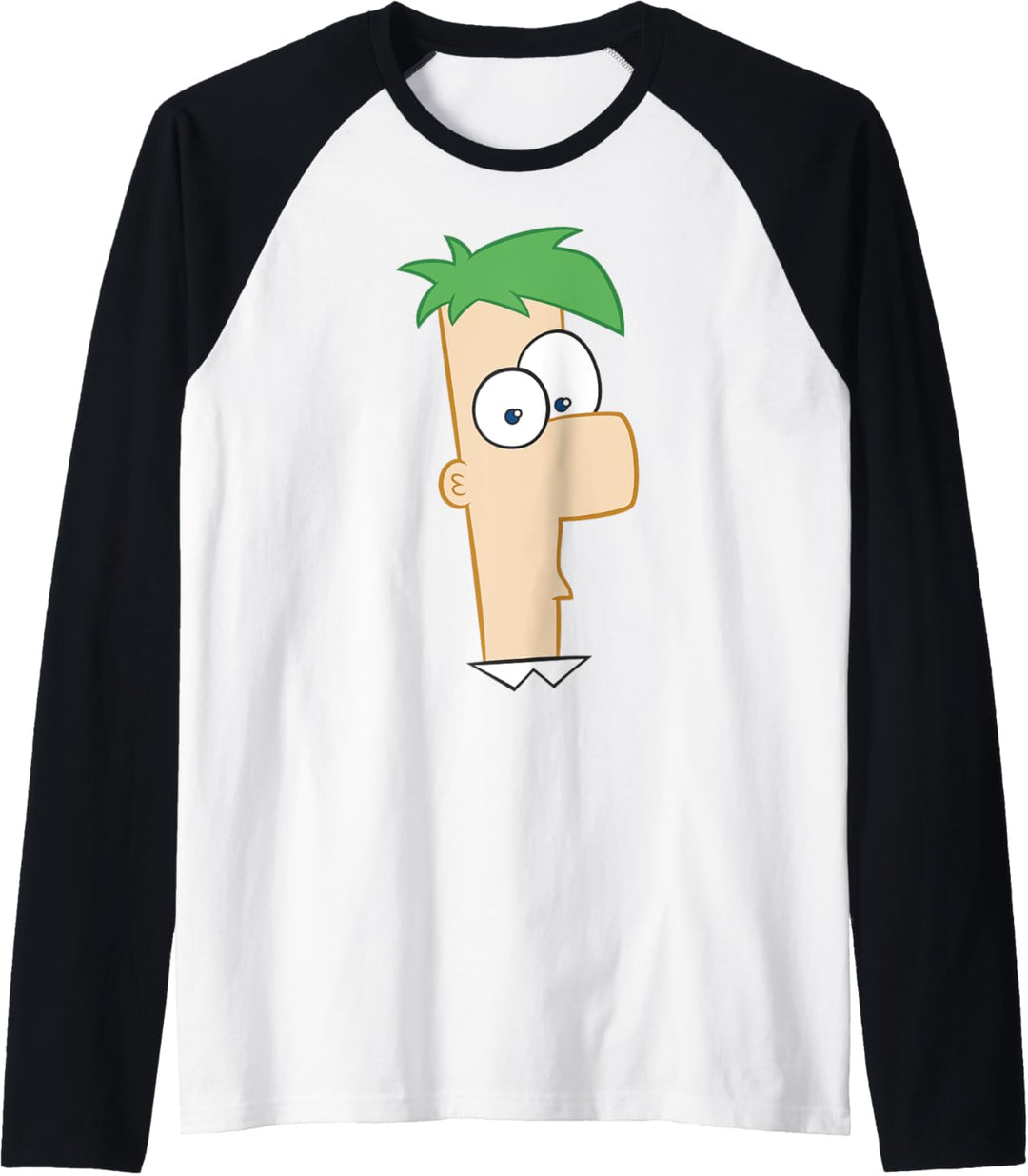 Disney Phineas und Ferb Ferb Big Face Raglan