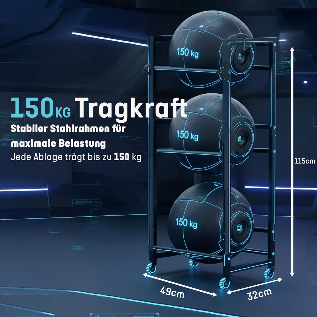 Getränkekistenregal für 3/6 Kisten – Schwerlastregal aus Metall für Bier- &amp; Wasserkisten – Getränker