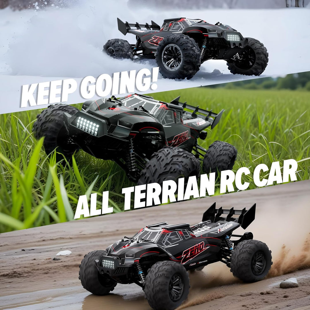Hosim 1:10 Ferngesteuertes Auto Erwachsene, 48+KM/H High Speed 4WD RC Buggy, mit 2 Akku 7.4V 1500mAh