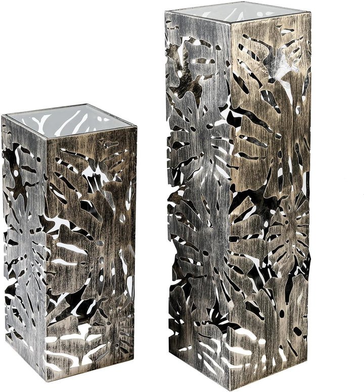 Casablanca Säule Flora Metall,brüniertH.70cm