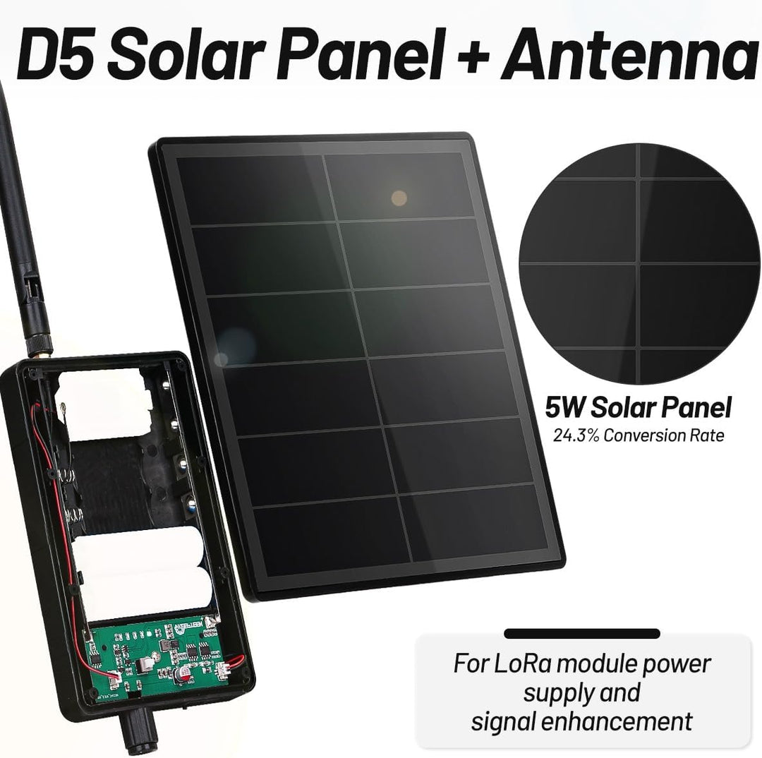 D5-1A 5W Solar Panel Kit mit Batterie Controller für Heltec V3 ESP32 LoRa Modul für DIY Meshtastic M