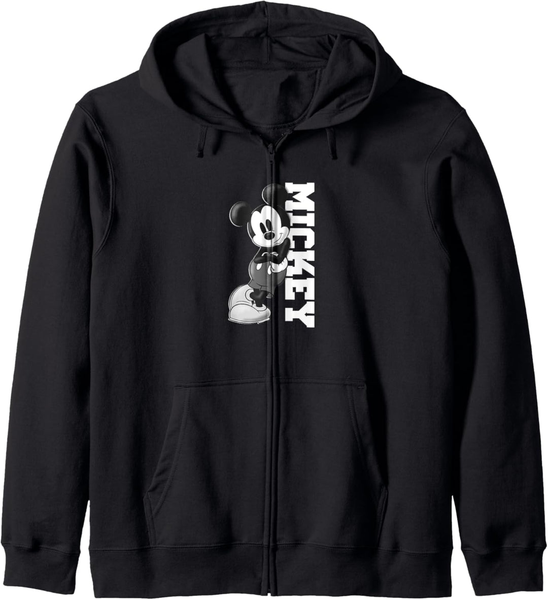 Disney Mickey Mouse Classic Lean On White Text Kapuzenjacke